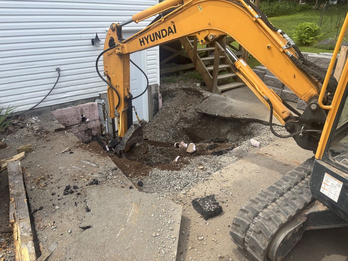 Small residential excavation job in Rothesay NB