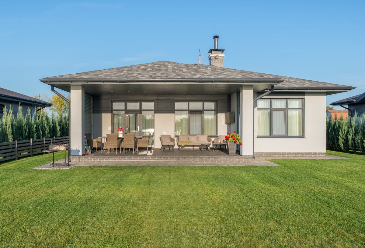 After — pool removed, fresh sod and lawn restored by Glen & Dale Outdoor Services